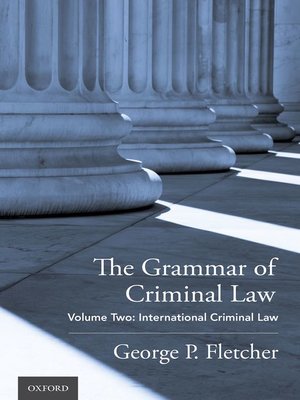 cover image of The Grammar of Criminal Law